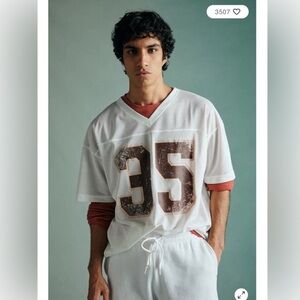 Urban Outfitters Standard Cloth Football Jersey Tee Size XL Brand New/Never Worn